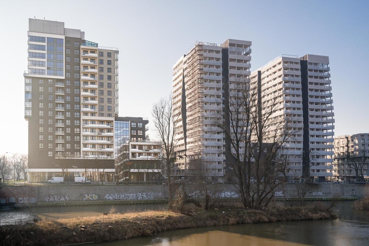 شقة Rentplanet - Odra Tower فروتسواف المظهر الخارجي الصورة